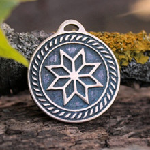 BV01-05 Оберег № 05 Алатырь, бронза, Д-27мм, 27*30мм (СО 005)