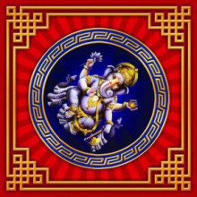 Денежные салфетки Ганеша 4шт. Денежные салфетки Ганеша 4шт.