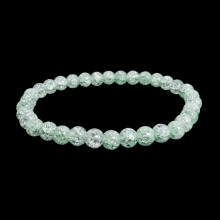 Браслет из камня Сахарный кварц зеленый открывает денежный канал 6мм