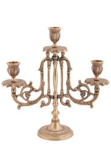 Подсвечник  П4076 /2 (антик) на 3 свечи