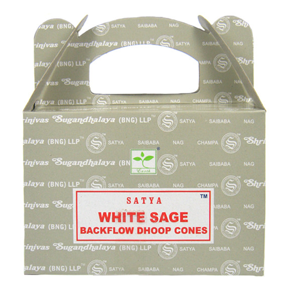 Satya Благовония White Sage БЕЛЫЙ ШАЛФЕЙ "пуля"  ("стелющийся дым") масала
