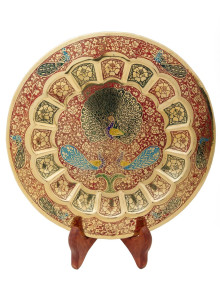 Панно декоративное "Три Павлин" 10" Пн1531/3 эма Панно декоративное "Три Павлин" 10" Пн1531/3 эма