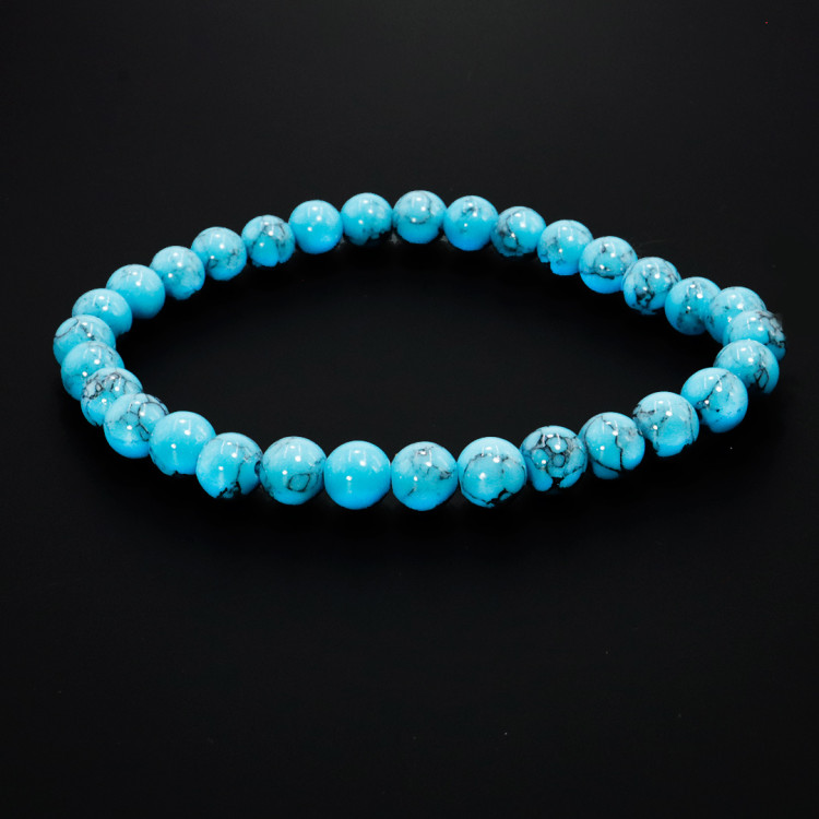 Браслет каменный Бирюза камень везения и удачи
