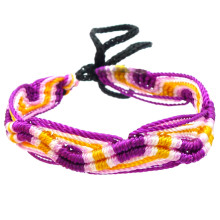 B03-68 Фенечка (браслет) 10мм, текстиль