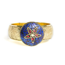 FB7-089 Браслет, металл, камень