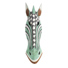 Маска Зебра  настенная Дерево Албезия оберег удачу 50см