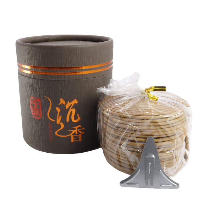 Благовония Спирали малый тубус Агар и масло цветов Лотоса 9см-8,5см 48 спиралей