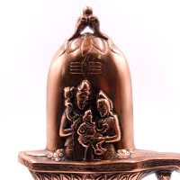 Лингам  Семья Шивы металл силумин 29см-21см 450гр Шивалингам