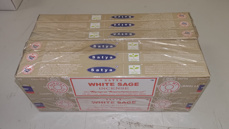 Благовония Satya B  White Sage белый шалфей 15gm уп-12шт ПЕРЕПАКОВКА