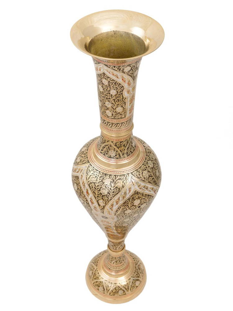 Ваза кашмирская  В2444/36/25 (Тадж С.J.C. эмаль ч