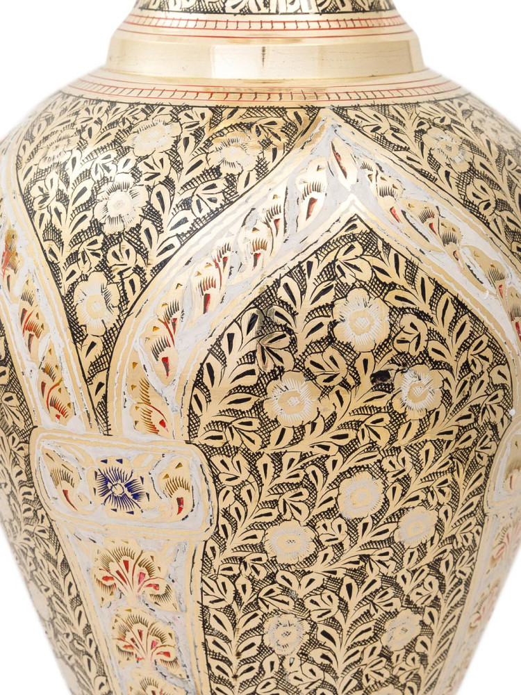 Ваза кашмирская  В2444/36/25 (Тадж С.J.C. эмаль ч