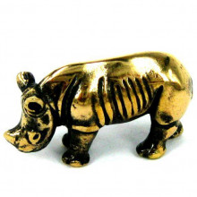 BV20-43 Носорог статуэтка бронза 31*11*18мм (СТ )