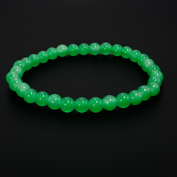 Браслет каменный Фосфор голубой камень везения и удачи