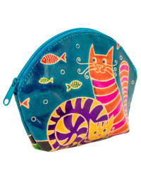 Косметичка  "Кошки" (кожа) набор из 3-х  0587/12