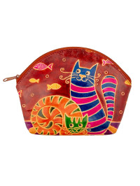 Косметичка  "Кошки" (кожа) набор из 3-х  0587/12