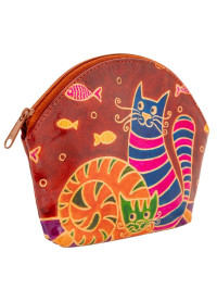 Косметичка  "Кошки" (кожа) набор из 3-х  0587/12