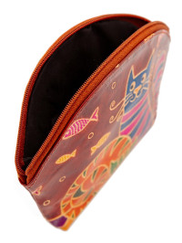 Косметичка  "Кошки" (кожа) набор из 3-х  0587/12