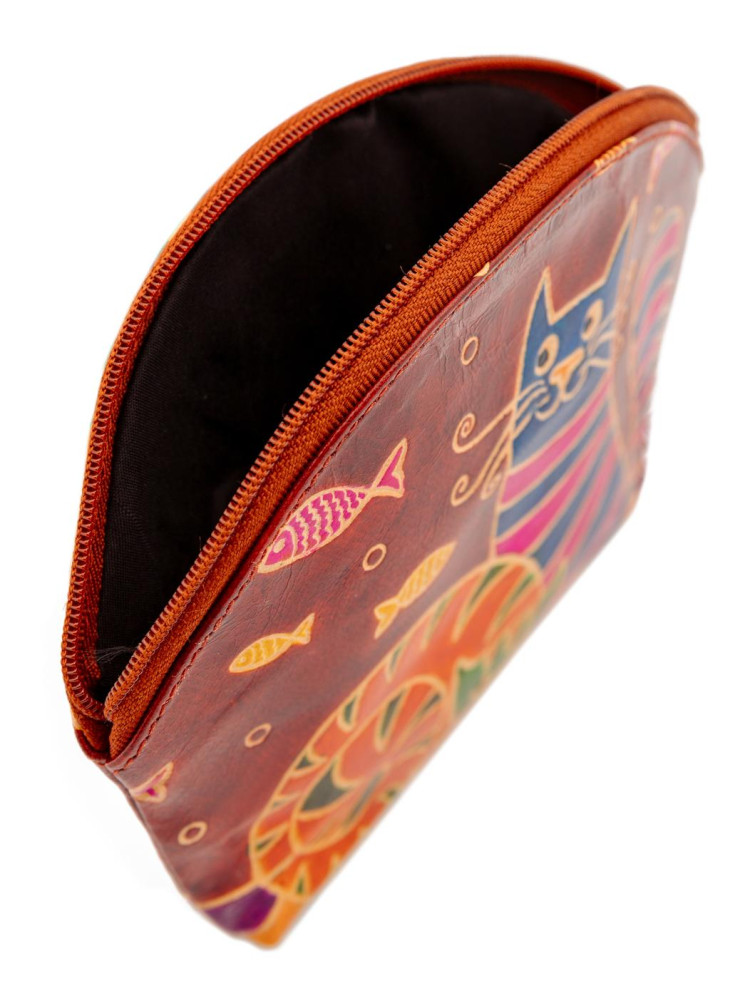 Косметичка  "Кошки" (кожа) набор из 3-х  0587/12