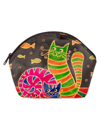 Косметичка  "Кошки" (кожа) набор из 3-х  0587/12