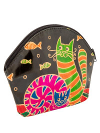 Косметичка  "Кошки" (кожа) набор из 3-х  0587/12