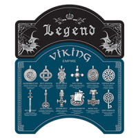 Стенд для коллекции "LEGEND: Viking Empire" на 12 амулетов, c комплектом амулетов