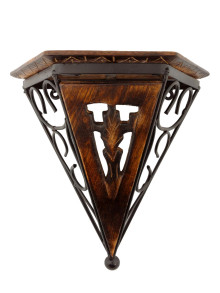 Полочка настенная (дерево, железо)  Пи228