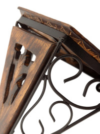 Полочка настенная (дерево, железо)  Пи228