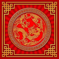 Денежные салфетки Небесный союз Дракон и феникс