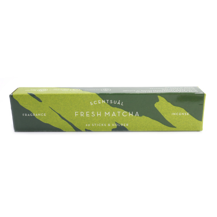 Японские благовония SC Fresh Matcha 30 палочек с подставкой