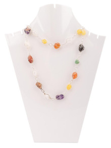 Украшение Бусы камень (оникс) 01002/3