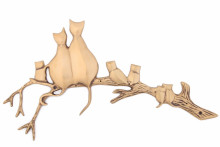 Вешалка Пи26/1 "Семья котов" Вешалка Пи26/1 "Семья котов"