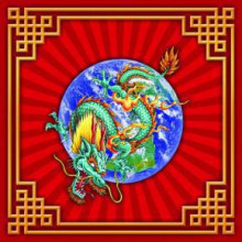 Денежные салфетки Дракон 4шт. Денежные салфетки Дракон 4шт.