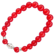 BX073 Браслет с Буддой, 8 мм, камень