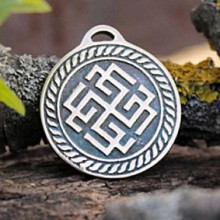 BV01-11 Оберег № 11 Сварожич, бронза, Д-27мм, 27*30мм (СО 011)