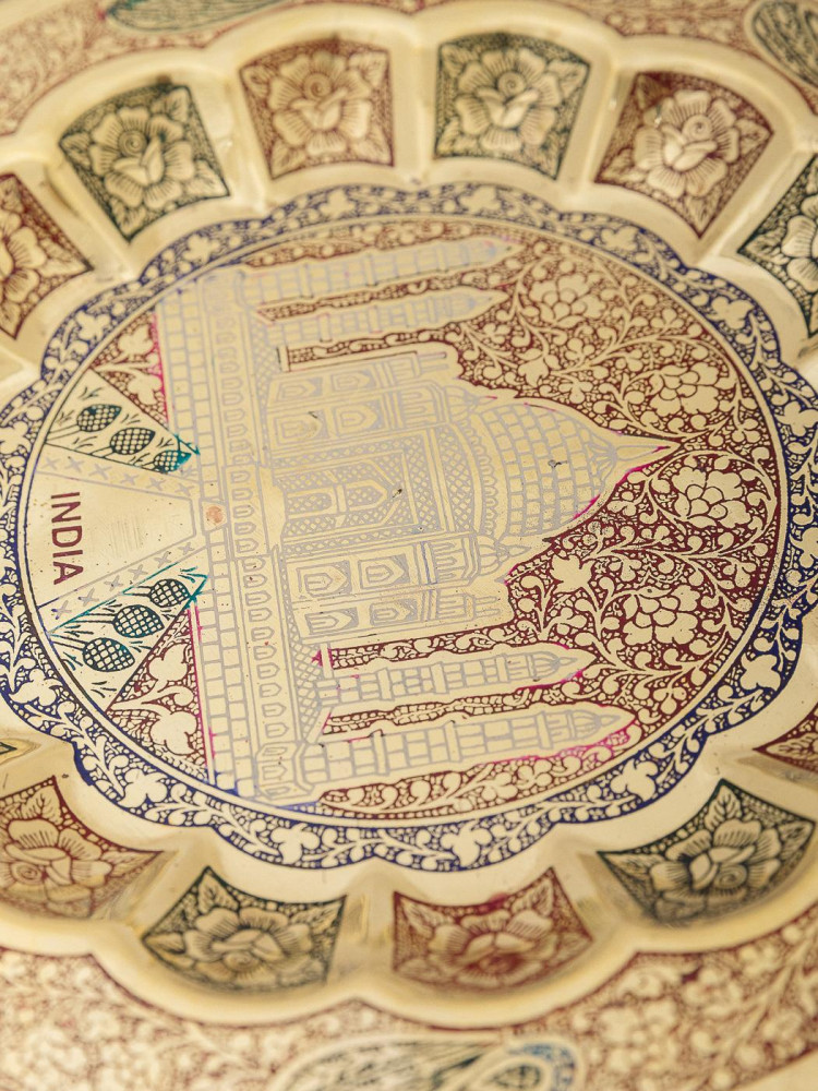 Панно декоративное "Тадж" 8" эмаль крас