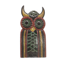 Сувенир из дерева Сова 30см благополучие и достаток в дом через мудрость и удачу