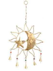 Колокольчик подвесной "Солнце и луна"  Кл534