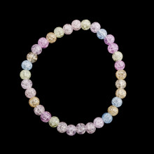 Браслет каменный Сахарный кварц разноцветный