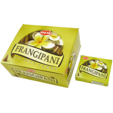 HEM конусные благовония Frangipani ПЛЮМЕРИЯ блок 12 шт.
