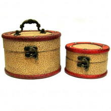 Сундуки круглые 2 в 1 15х10см дерево Сундуки круглые 2 в 1 15х10см дерево