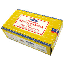 SATYA прямоуг. благовония Seven Chakras СЕМЬ ЧАКР 15 гр. блок 12 шт.