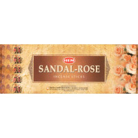Благовония HEM, шестигранники, Sandal Rose САНДАЛ - РОЗА 