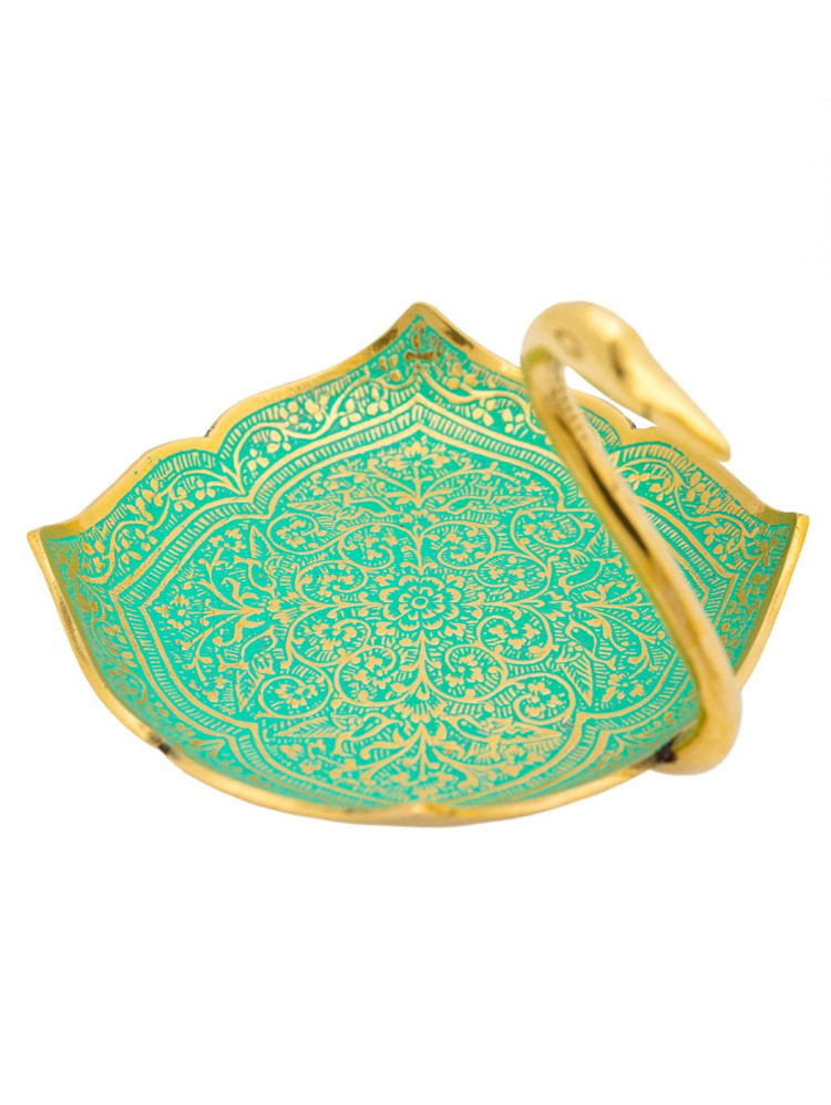 Ваза-конфетница Фр4527/1 (эмаль зеленая)