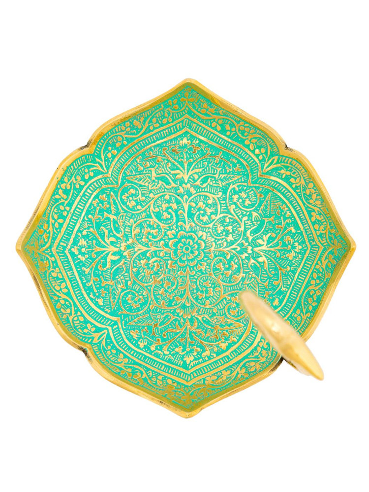 Ваза-конфетница Фр4527/1 (эмаль зеленая)