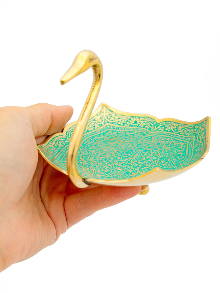 Ваза-конфетница Фр4527/1 (эмаль зеленая)