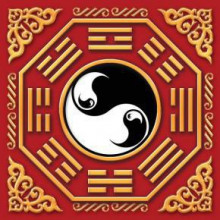 Денежные салфетки Инь-ян 4шт. Денежные салфетки Инь-ян 4шт.