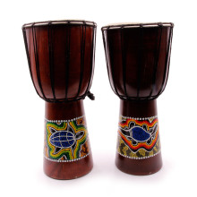 Баpабан  Джембе Дерево роспись в точку Кожа h-40см d-19см
