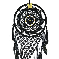 Ловец снов черный защищает дом, зергалит негативную энергию d-33см h-85см