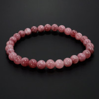 Браслет из камня Рубиновый агат оберег на счастья и удачу