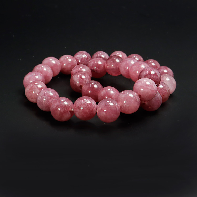 Браслет из камня Рубиновый агат оберег на счастья и удачу